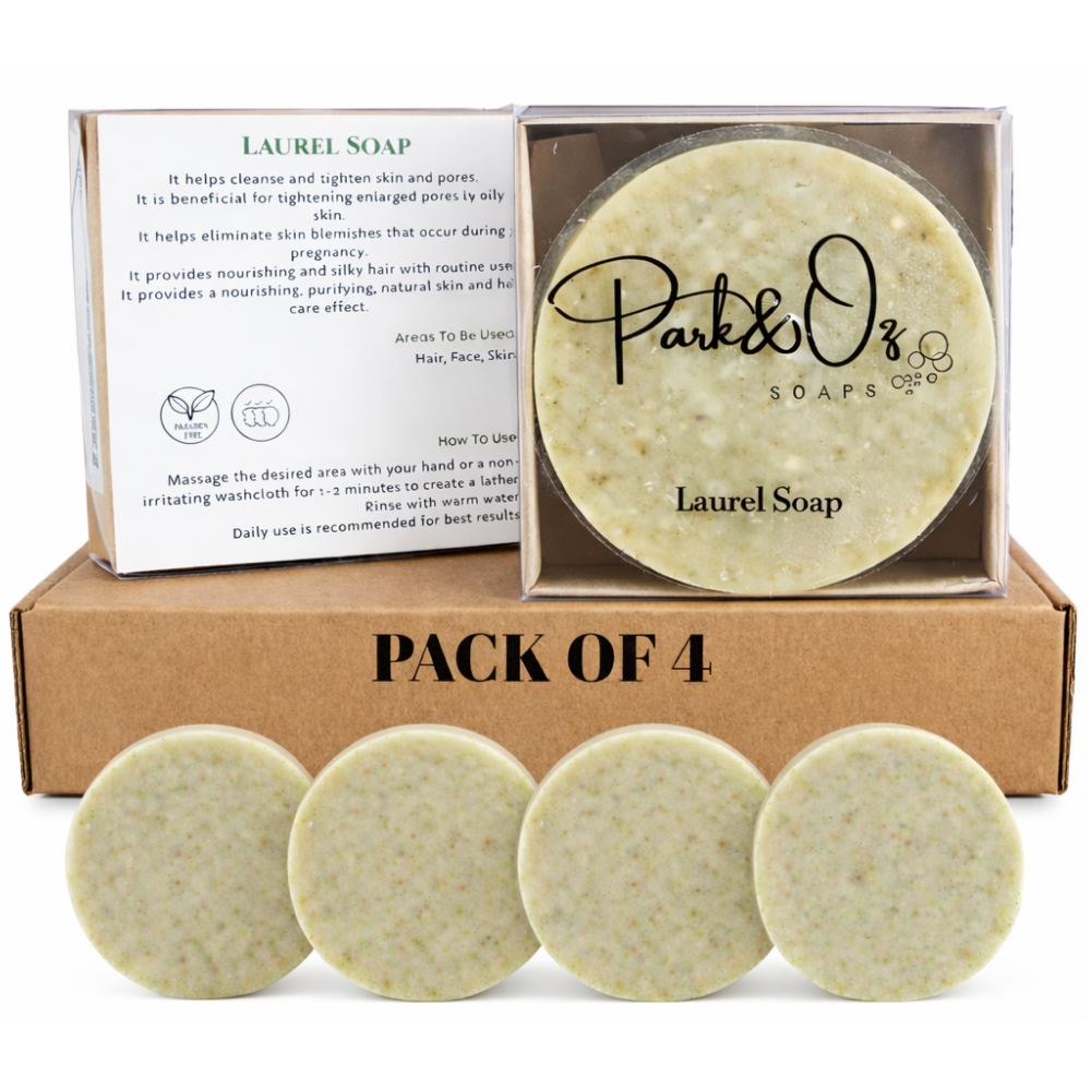 PARK & OZ Pack of 2 Skin Recovery Soap with 104 ppm Silver Water – Premium After-Laser & Epilation Skin Repair Bar – Soothes Irritation & Hydrates – All-Natural Antioxidant & Antibacterial Skincare