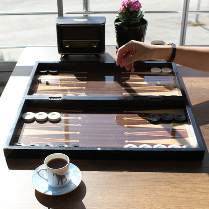 Turkish Backgammon Board Game Set Classic Style