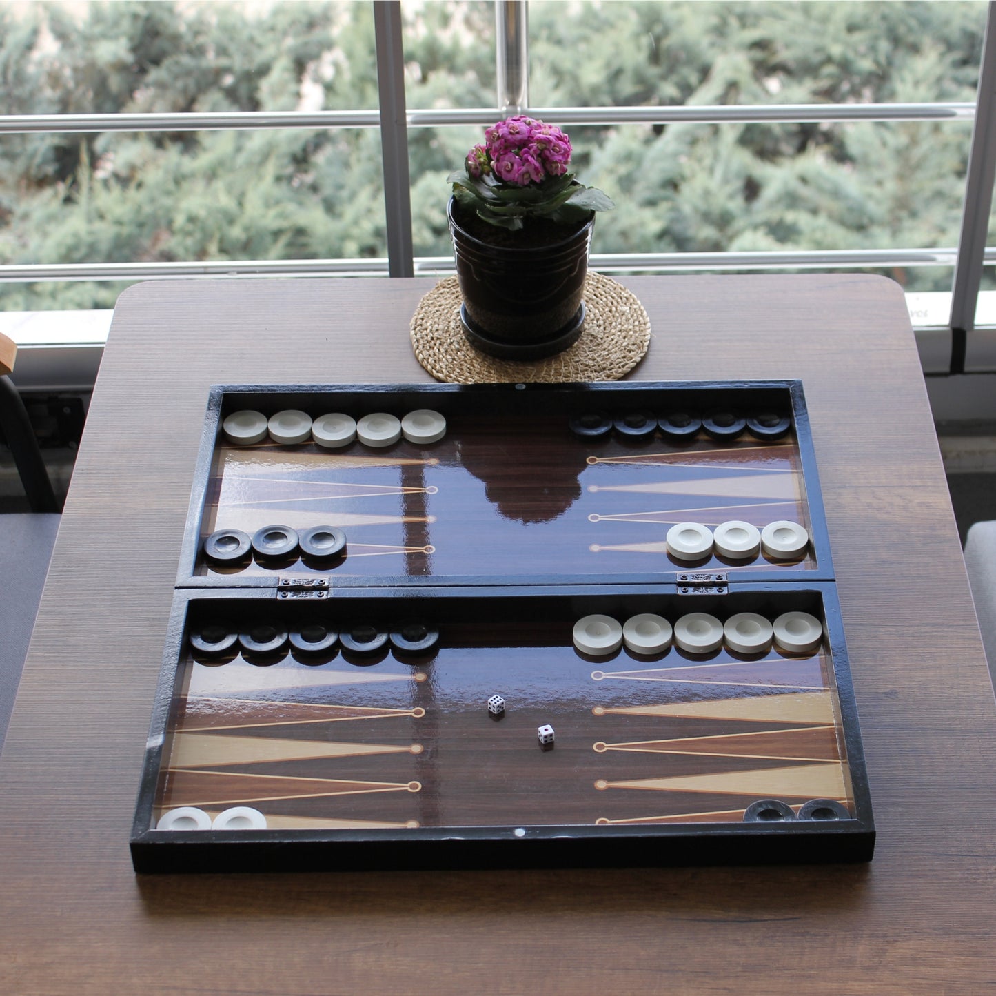 Turkish Backgammon Board Game Set Classic Style