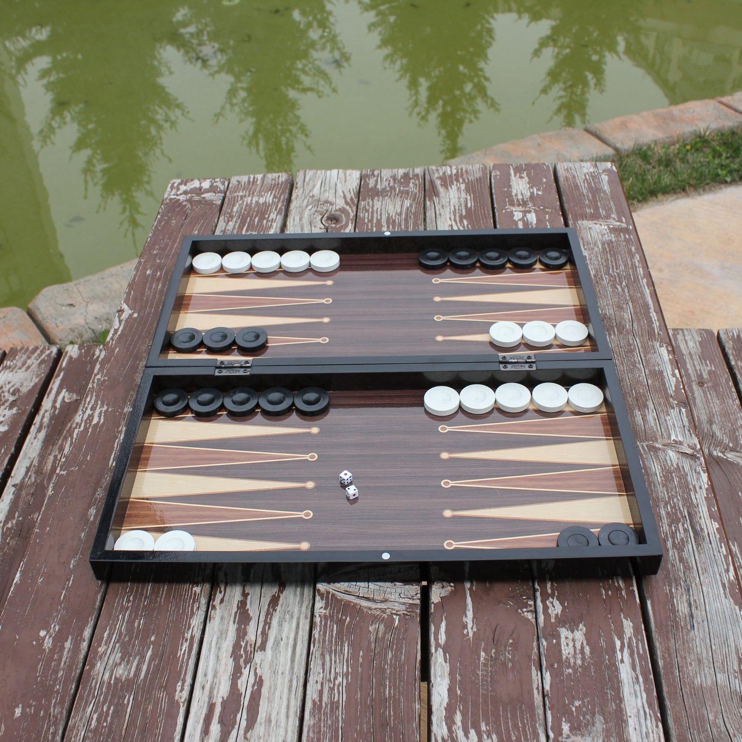 Turkish Backgammon Board Game Set Classic Style