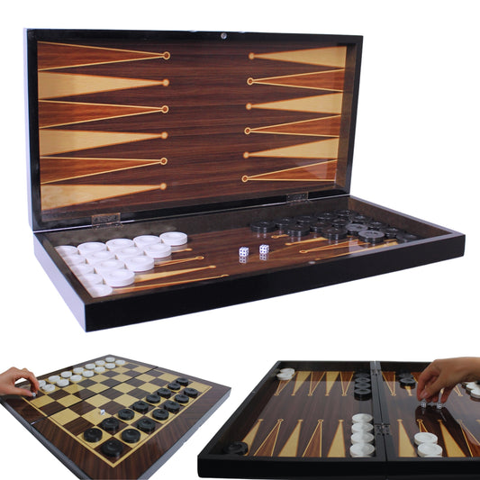 Turkish Backgammon Board Game Set Classic Style
