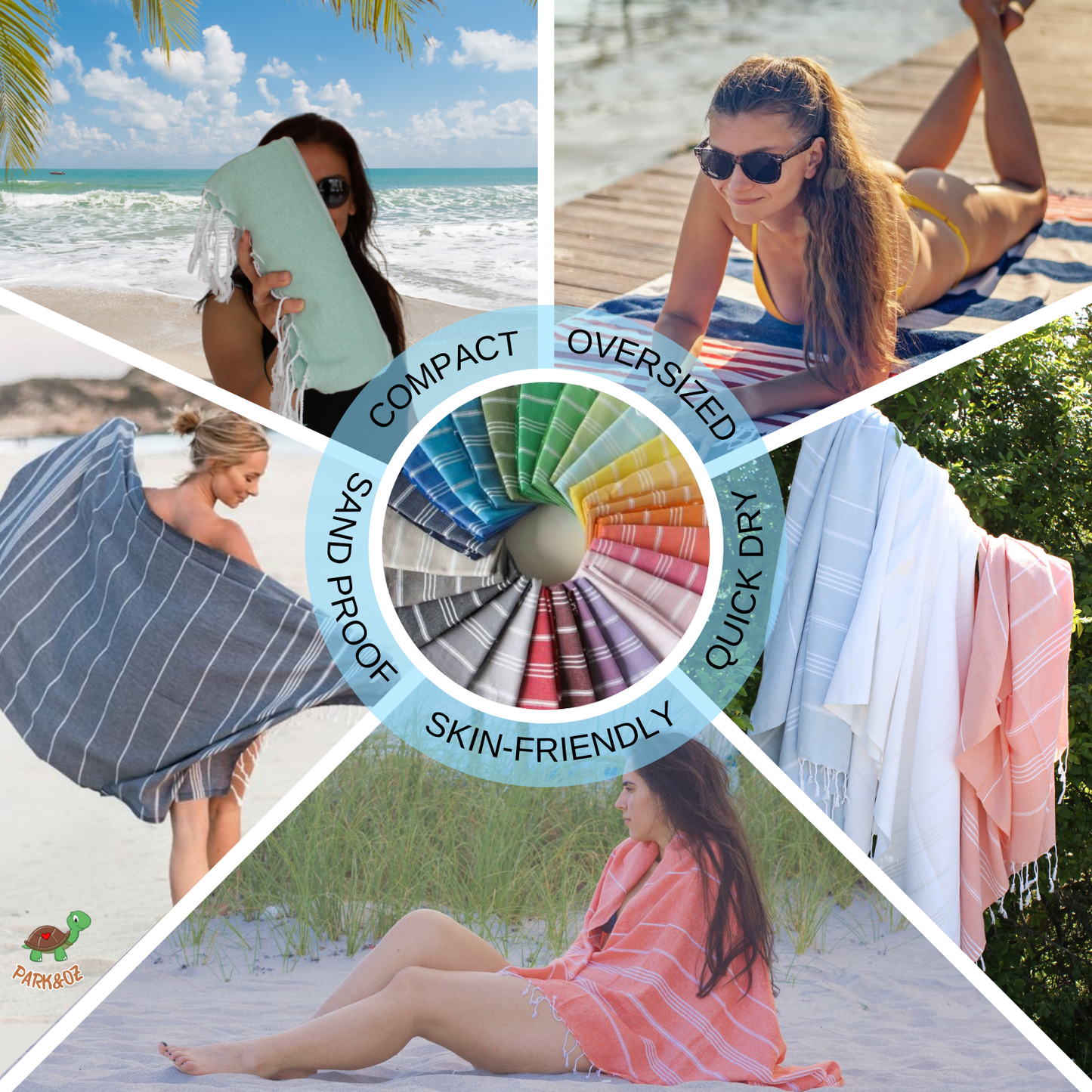 Towels for Beach,Pool,Bathroom,Spa,Travel,Camping