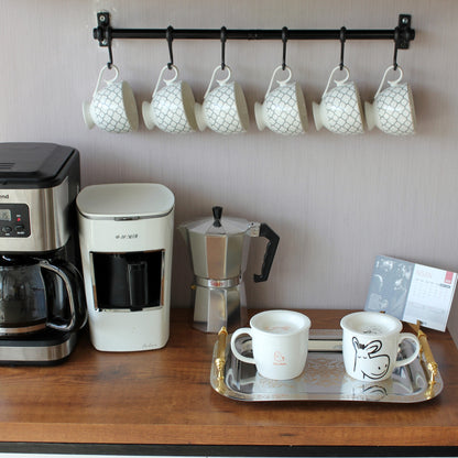 Set of 2 Modern Elegant Large Serving Tray, Rectangle Decorative Tray