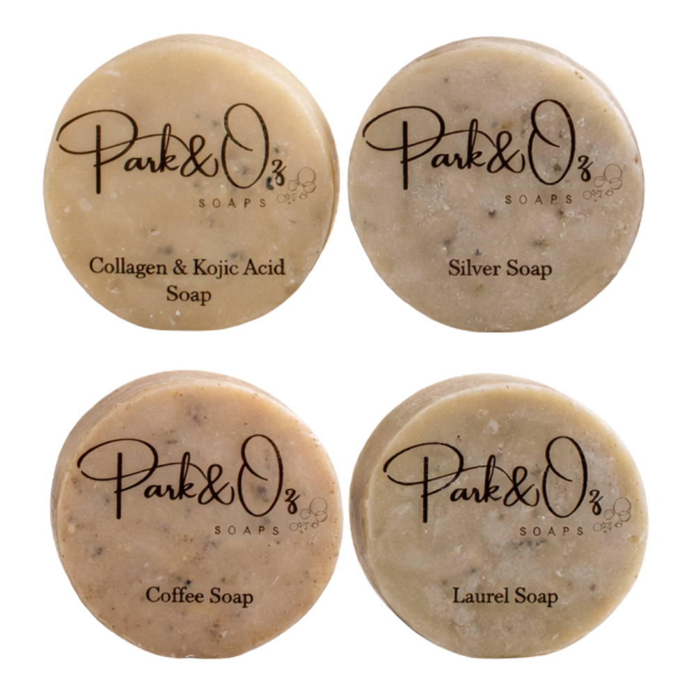PARK & OZ Pack of 2 Skin Recovery Soap with 104 ppm Silver Water – Premium After-Laser & Epilation Skin Repair Bar – Soothes Irritation & Hydrates – All-Natural Antioxidant & Antibacterial Skincare