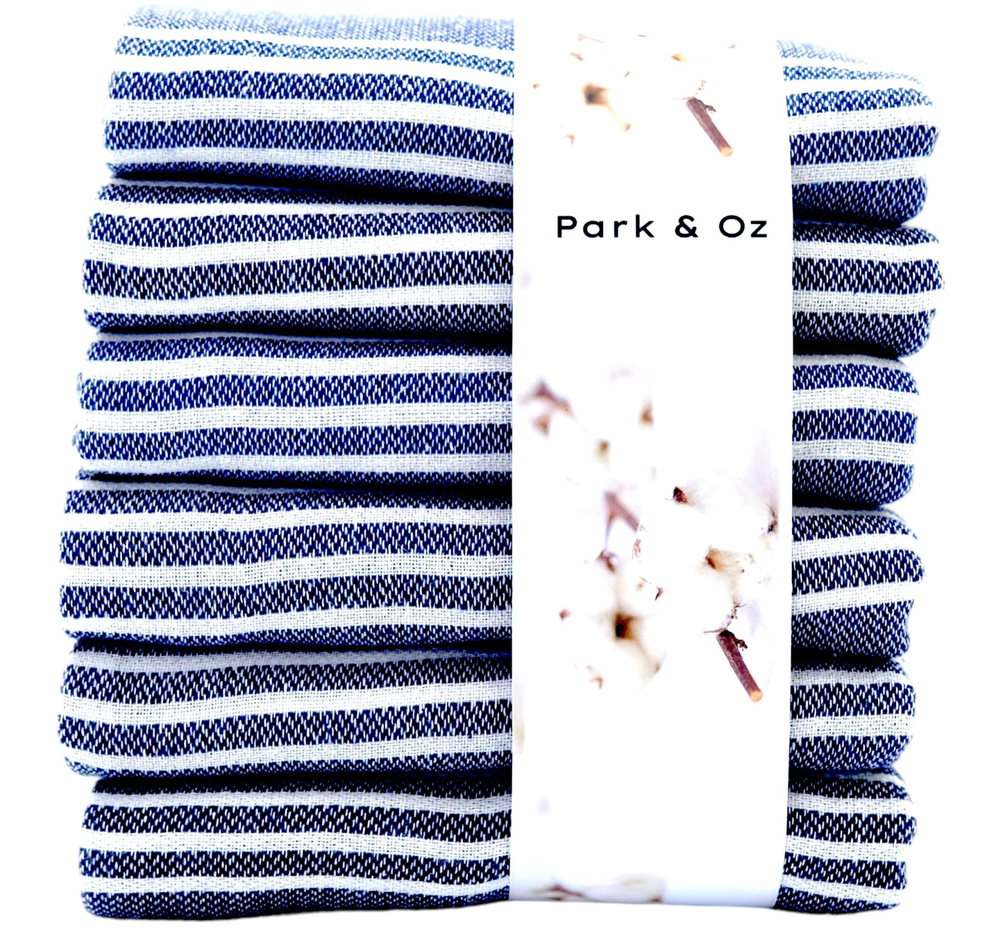 PARK & OZ Pack of 6 - Turkish Beach Towels – Oversized 100% Cotton Quick-Dry & Sand-Free Towels 72"x40"