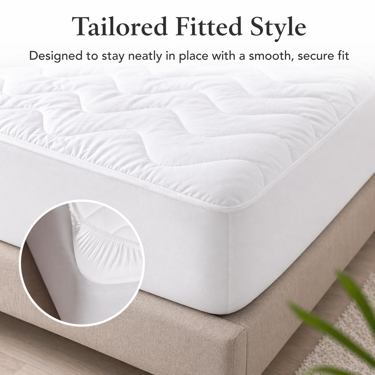 PARK & OZ Quilted Waterproof Mattress Protector,Premium Fitted Mattress Pad Cover, Noiseless Breathable Surface, Deep Pocket, Machine Washable