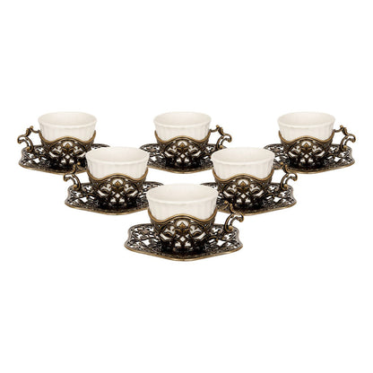6-Person Presentation Set - Elisa - Plain - Antique Gold Tone - Acar catalog image