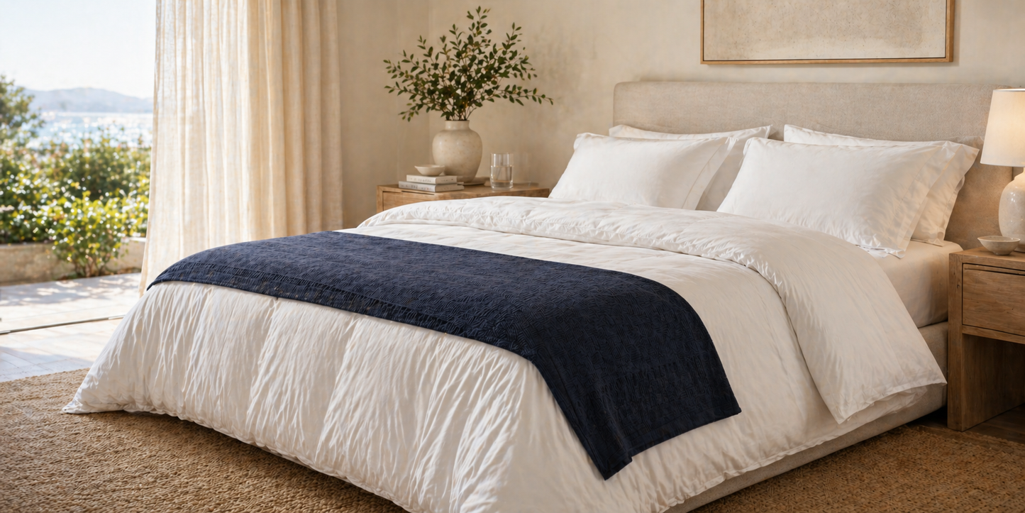 PARK & OZ Turkish Cotton Coverlet, 79 x 91 Inches, Checkerboard Textured Bedspread, Breathable Tightly Woven Bedding Layer, Made in Turkey (GREEN CLAY)